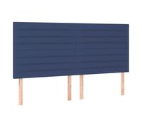 Vidaxl cabeceros 4 unidades de tela azul 80x5x78/88 cm