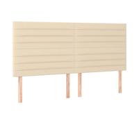 Vidaxl cabeceros 4 unidades de tela color crema 90x5x78/88 cm