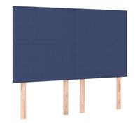 Vidaxl cabeceros 4 unidades tela azul 72x5x78/88 cm