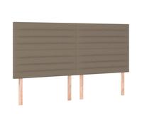 Vidaxl cabeceros 4 unidades tela gris taupe 80x5x78/88 cm