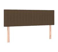 vidaXL Cabeceros Tela marrón Oscuro 144x5x78/88 cm