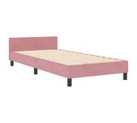 vidaXL Cabezal de Cama Rosa 90x200 cm Terciopelo