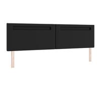 vidaXL Cabezal de diseño Simple Negro 200 cm de Cuero sintético