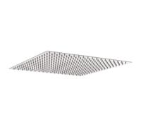 vidaXL Cabezal de ducha cuadrado efecto lluvia acero inox 304 40x40 cm, cabezal de ducha tipo lluvia, cabezal de baño, pieza de ducha