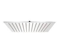 vidaXL Cabezal de ducha cuadrado efecto lluvia acero inoxidable 25x25