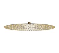 vidaXL Cabezal de Ducha Redondo Efecto Lluvia Cuarto de Baño Accesorio Rociador Boquillas Giratoria Área Amplia Acero Inox Dorado 50 cm