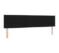vidaXL Cabezal Diseño de Líneas Negro 200 cm Tela