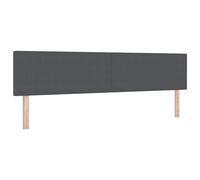 vidaXL Cabezal Diseño Sencillo Gris Oscuro 200 cm Tela de Pana