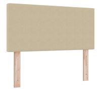 vidaXL cabecero Moderno capitoné 100 cm Verde Gris Claro Montado en la Pared Decoración de Dormitorio Duradera Tapizada de Madera Diseño Estiloso Bajo para Adultos Muebles Elegantes Decorativos par