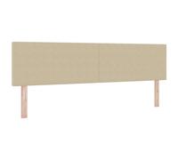 vidaXL Cabezal Diseño Sencillo Verde Claro Gris 180 cm Tela de Pana