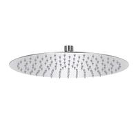 vidaXL Cabezal Ducha Redondo Efecto Lluvia Cuarto de Baño Accesorio Rociador Boquillas Giratoria Área Amplia Acero Inoxidable 304 30 cm