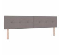 vidaXL Cabezal LED Taupe con Botones y Tapizado de 200 cm para Pared, Mueble de Dormitorio, Diseño Minimalista Que Aporta Calidez, Respaldo de Cama Moderno y Tapizado con Marco Ajustable