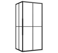 vidaXL Cabina de ducha mampara apertura central cristal seguridad ESG 90x70x180 cm