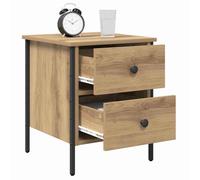 vidaXL Cabinet de Noche Roble Artisan 40 x 42 x 50 cm