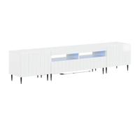 vidaXL Cabinet de TV LED de 5 Piezas Blanco Brillante