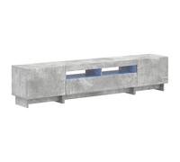 vidaXL Cabinet de TV LED de 5 Piezas Gris Hormigón