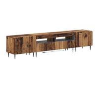 vidaXL Cabinet de TV LED de 5 Piezas Madera Envejecida