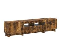 vidaXL Cabinet de TV LED de 5 Piezas Roble Ahumado