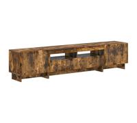 vidaXL Cabinet de TV LED de 5 Piezas Roble Ahumado