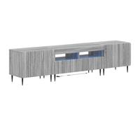 vidaXL Cabinet de TV LED de 5 Piezas Sonoma Gris Madera de ingeniería