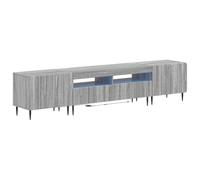 vidaXL Cabinet de TV LED de 5 Piezas Sonoma Gris Madera de ingeniería