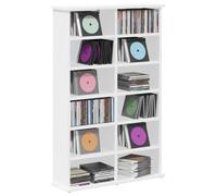 vidaXL Cabinet para CDs Blanco 60 x 17 x 92 cm Madera de ingeniería
