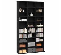 vidaXL Cabinet para CDs Roble Negro 101 x 23 x 177,5 cm | Este armario tiene un montón de espacio para que mantengas tu colección en orden y fácil de encontrar,