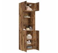 vidaXL Cabinete de Almacenamiento con estanterías Madera Envejecida