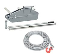 vidaXL Cabrestante Elevador de Cable Polipasto Tracción Tensión Elevación Mano Palanca Manual Gancho Seguridad Protección contra Sobrecargas 1600 kg