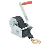 vidaXL Cabestrante Manual con Correa Capacidad de Carga 360kg Manipulación Materiales Construcción Obras Izado y Subidas Objetos Grandes Pesados