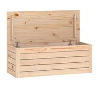 vidaXL Caja de Almacenaje Baúl Armario Tapa Cesto Cubo Ropa Zapatos Juguetes Cuarto Baño Sala de Estar Dormitorio Madera Maciza de Pino