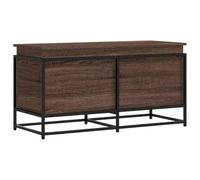 vidaXL Caja de almacenaje con Tapa Madera marrón Roble 100x40x51,5 cm, Caja de Mantas, baúl de almacenaje, Caja de almacenaje de Juguetes