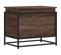 vidaXL Caja de almacenaje con Tapa Madera marrón Roble 60x40x51,5 cm, Caja de Mantas, baúl de almacenaje, Caja de almacenaje de Juguetes