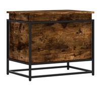 vidaXL Caja de almacenaje con Tapa Madera Roble Ahumado 60x40x51,5 cm, Caja de Mantas, baúl de almacenaje, Caja de almacenaje de Juguetes