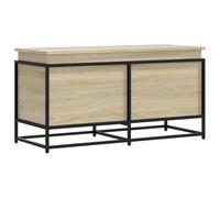 vidaXL Caja de almacenaje con Tapa Madera Roble Sonoma 100x40x51,5 cm, Caja de Mantas, baúl de almacenaje, Caja de almacenaje de Juguetes