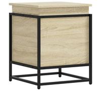 vidaXL Caja de almacenaje con tapa Roble Sonoma 40x40x51,5 cm - Baúl para mantas y juguetes