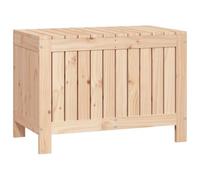 Caja de almacenaje jardín madera maciza de pino 76x42,5x54 cm