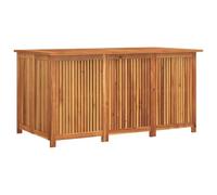 vidaXL Caja de Almacenaje de Jardín, Baúl Exterior, Arcón para Cojines Mantas Juguetes Almohadas, Caja de Almacenaje para Balcón, Madera Maciza Acacia