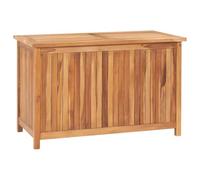 vidaXL Caja de Almacenaje de Jardín, Baúl para Cojines Almohadas Mantas, Cofre de Herramientas, Banco para Entrada Pasillo, Madera Maciza de Teca