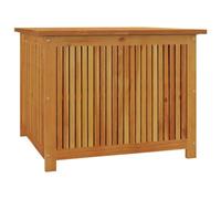 vidaXL Caja de Almacenaje de Jardín, Cofre con Bolsa Resistente al Agua, Baúl para Cojines Mantas, Caja para Patio Terraza, Madera Maciza de Acacia