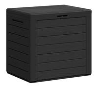 vidaXL Caja de Almacenaje de Jardín Exterior Patio Terraza Tapa Aparador Cojines Almohada Organizador Decoración Hogar Polipropileno Marrón