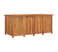 vidaXL Caja de almacenaje de jardín Madera Maciza Acacia 200x80x75 cm, Muebles de jardín, Caja de almacenaje de Exterior, Cofre de Herramientas