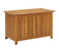 vidaXL Caja de Almacenaje de Jardín Patio Banco Almacenamiento Asiento Entrada Pasillo Decoración Hogar Duradero 90x50x58 cm Madera Maciza Acacia