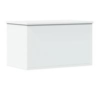 vidaXL Caja de almacenaje de madera de ingeniería blanco 60x35x35 cm
