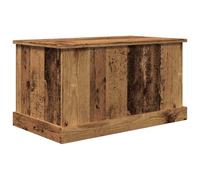 vidaXL Caja de almacenaje Madera de ingeniería Envejecida 70x40x38 cm, Caja de almacenaje, Cofre de Herramientas, arcón de almacenaje