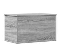 vidaXL Caja de almacenaje Madera de ingeniería Gris Sonoma 60x35x35 cm, Caja de Mantas, Cofre de Almacenamiento, baúl de Juguetes, Caja de Juguetes