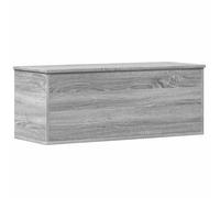 vidaXL Caja de almacenaje Madera de ingeniería Gris Sonoma 90x35x35 cm, Caja de Mantas, Cofre de Almacenamiento, baúl de Juguetes, Caja de Juguetes