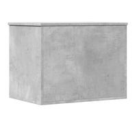 vidaXL Caja de almacenaje Madera ingeniería Gris hormigón 60x42x46 cm
