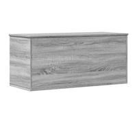 vidaXL Caja de almacenaje Madera ingeniería Gris Sonoma 100x42x46 cm