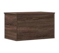 vidaXL Caja de almacenaje Madera ingeniería marrón Roble 60x35x35 cm, Caja de Mantas, Cofre de Almacenamiento, baúl de Juguetes